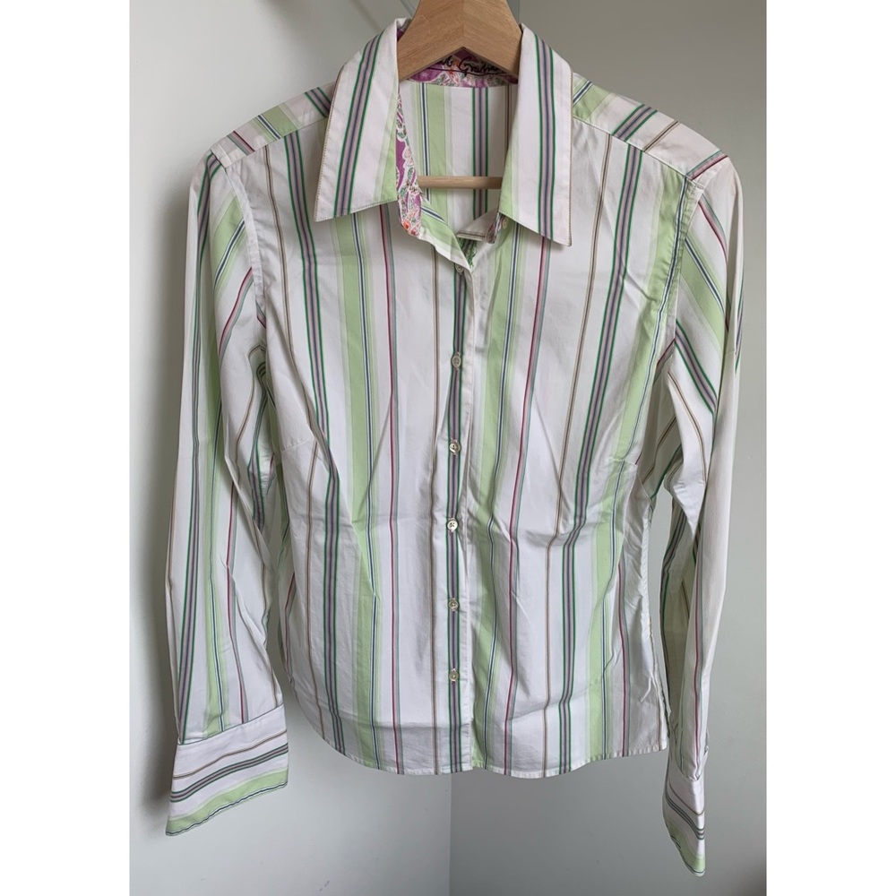 Robert Graham • 8 • Striped Button Up Long Sleeve Shirt